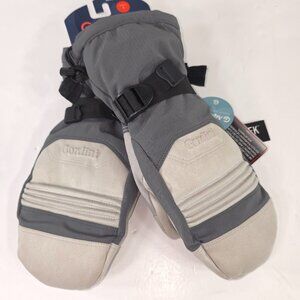 NWT GORDINI UNISEX HEARTH MITTEN JUNIORS SIZE LARGE GUNMETAL LIGHT GREY BLACK...